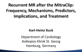 Recurrent MR After the MitraClip: Frequency, Mechanisms, Predictors, Implications, and Treatment
