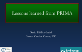 PRIMA Trial: Lessons Learned