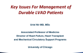 Key Issues for Management of Durable VAD Patients