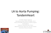 LA to Aorta Pumping: TandemHeart