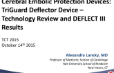 Cerebral Embolic Protection Devices: Triguard Deflector Device  Technology Review and DEFLECT III Results