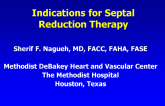 Indications for Septal Reduction Therapy
