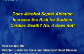 Debate 1: Does Alcohol Septal Ablation Increase the Risk for Sudden Cardiac Death? No, It Does Not!