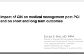 Impact of Contrast Nephropathy on Medical Management After PCI and on Early Outcomes