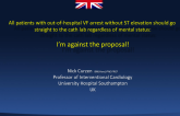 Debate 1: All Patients With Out-of-Hospital VF Arrest Without ST-Segment Elevation Should Go Straight to the Cath Lab (Regardless of Mental Status). I'm Against the Proposal!