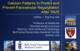 Paravalvular Regurgitation After TAVR 2: Importance of Valve Sizing and Calcium Patterns to Predict and Prevent Paravalvular Regurgitation After TAVR