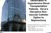 Featured Vascular Innovation Technologies 5: Denervation in Hypertensive Renal Transplantation Patients  Verves Disruptive Nonvascular Catheter Option to Nephrectomy