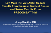 Left Main PCI vs CABG: Fifteen-Year Results From the Asan Medical Center and 5-Year Results From PRECOMBAT