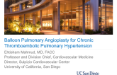 Percutaneous Pulmonary Angioplasty in Chronic Pulmonary Embolism