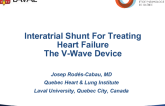 Interatrial Shunt For Treating Heart FailureThe V-Wave Device