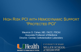High Risk PCI With Hemodynamic Support 'Protected PCI'