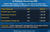 Angiographic Predictors of 2-Year Stent Thrombosis in Patients Receiving DES