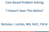 Case Based Problem Solving - I Haven't Seen This Before (Part 1)