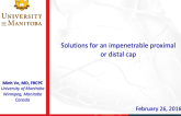 Solutions for an Impenetrable Proximal or Distal Cap