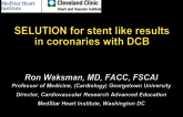 SELUTION for stent like results in coronaries with DCB