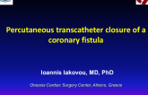 Percutaneous transcatheter closure of a coronary fistula