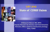 State of CDRH Union