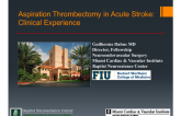 Aspiration Thrombectomy for Acute Stroke