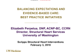 Balancing Expectations with Evidence-based  Care: Best Practice Initiatives