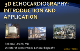 3D Echocardiography: Introduction And Aplication