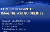 Comprenhensive Tee Imaging: Ase Guidelines