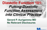 Echo Assessment of Diastolic Function III: Putting Diastolic Function Assessment Into Clinical Practice