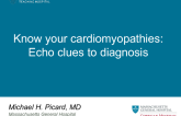 Know your Cardiomyopathies: Echo Clues to Diagnosis