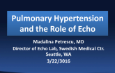 Pulmonary Hypertensionand the Role of Echo