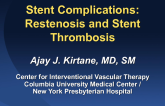 Stent Thrombosis and Restenosis