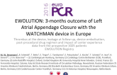 EWOLUTION: 3-months outcome of Left Atrial Appendage Closure with the WATCHMAN device in Europe