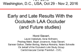 Early and Late Results With the Occlutech LAA Occluder (and Future studies)