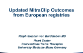 Updated MitraClip Outcomes From European Registries