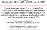 Prospective Single Center First-in-Human (FIH) Clinical Trial to Evaluate the Safety and Effectiveness of a Septal Occluder With Bioresorbable Framework in Patients With Clinically Significant Atrial Septum Defect (ASD) or Patent Foramen Ovale (PFO)