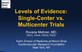 Levels of Evidence: Single-center vs Multicenter Trials