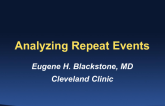 Analyzing Repeat Events