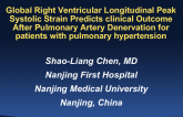 TCT 500: Global Right Ventricular Longitudinal Peak Systolic Strain Predicts clinical Outcome After Pulmonary Artery Denervation for Patients with Pulmonary Arterial Hypertension