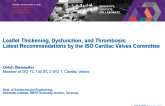 Leaflet Thickening, Dysfunction, and Thrombosis: Latest Recommendations by the ISO Cardiac Valves Committee