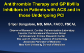 Antithrombin Therapy and GP IIb/IIIa Inhibitors in Patients With ACS and PCI
