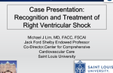 Recognition and Treatment of Right Ventricular Cardiogenic Shock