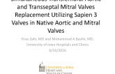 TVT 1139: Transfemoral Aortic and Transseptal Mitral Valve Replacements Utilizing Sapien 3 Valves in Native Aortic and Mitral Valves