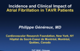 Incidence and Clinical Impact of Atrial Fibrillation in TAVR Patients