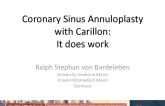 Coronary Sinus Annuloplasty With Carillon: It Does Work