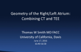 Geometry of Right/Left Atrium: Combining CT and TEE