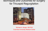 Technique and Outcomes of Surgery for Tricuspid Regurgitation