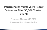 Transcatheter Mitral Valve Repair Outcomes After 30,000 Treated Patients