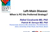 Left-Main Disease: When is PCI the Preferred Strategy?