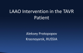 Case Presentation: LAA Intervention in the TAVR Patient