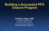 Building a Successful PFO Closure Program