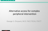 Alternative access for complex peripheral intervention