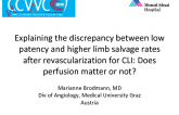 Explaining the discrepancy between low patency and higher limb salvage rates after revascularization for CLI: Does perfusion matter or not?